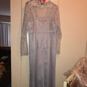 Lilac Lace One Piece Dress